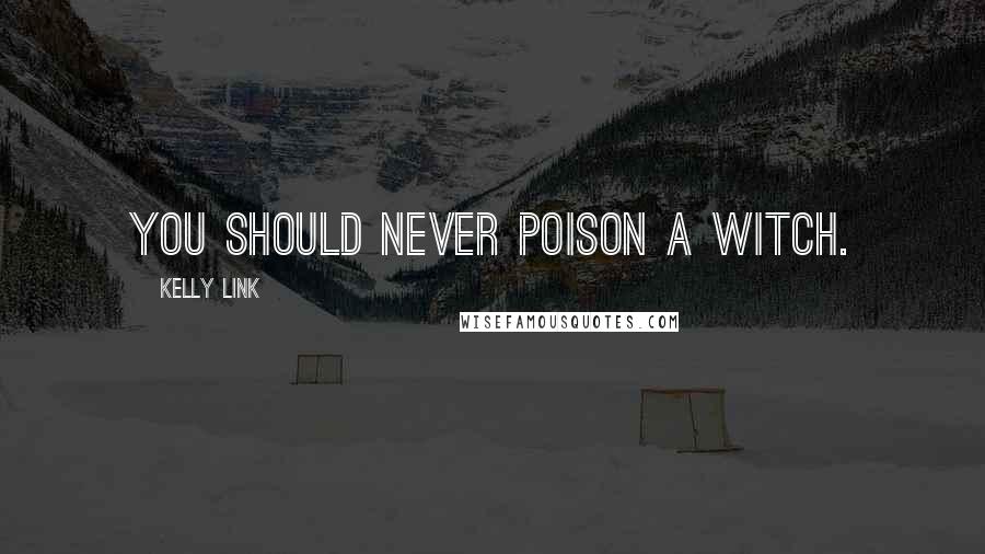 Kelly Link Quotes: You should never poison a witch.