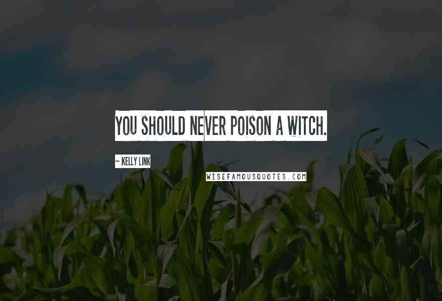 Kelly Link Quotes: You should never poison a witch.