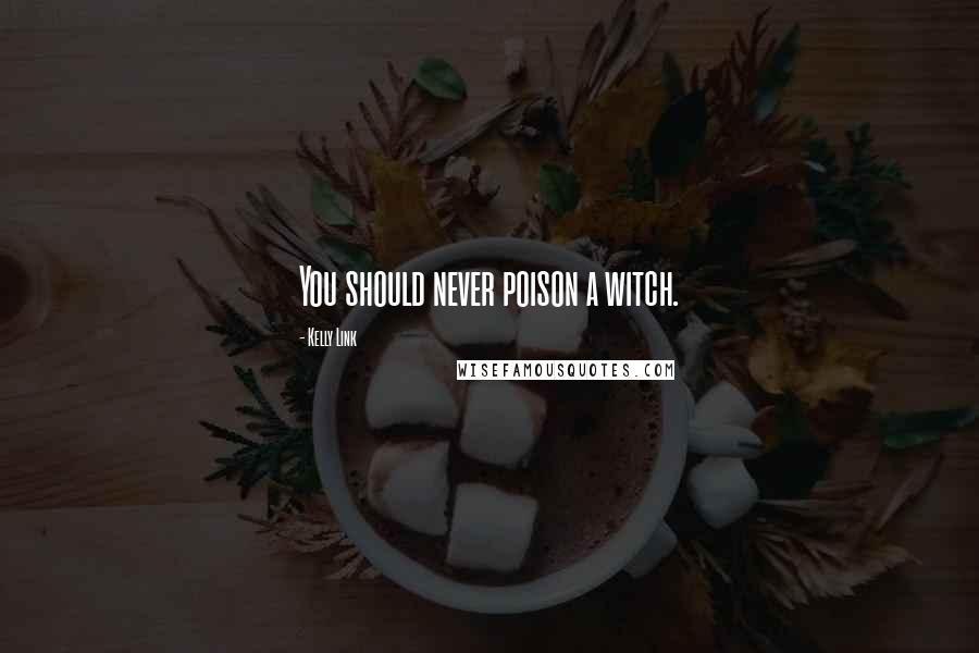 Kelly Link Quotes: You should never poison a witch.
