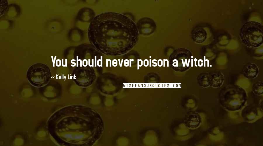 Kelly Link Quotes: You should never poison a witch.