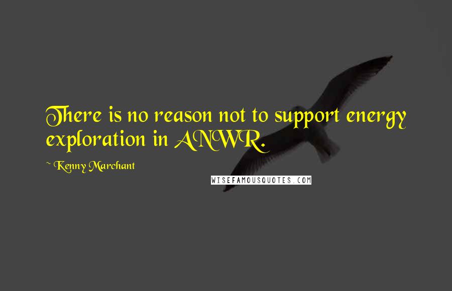 Kenny Marchant Quotes: There is no reason not to support energy exploration in ANWR.