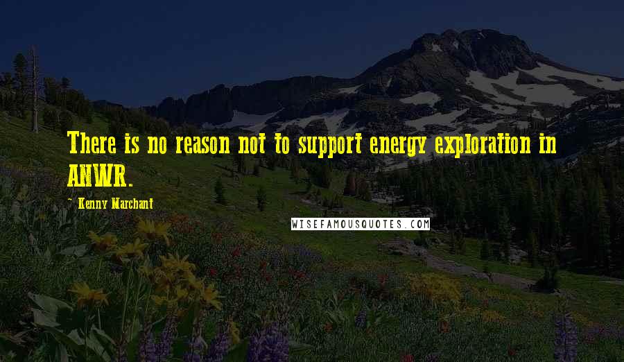 Kenny Marchant Quotes: There is no reason not to support energy exploration in ANWR.