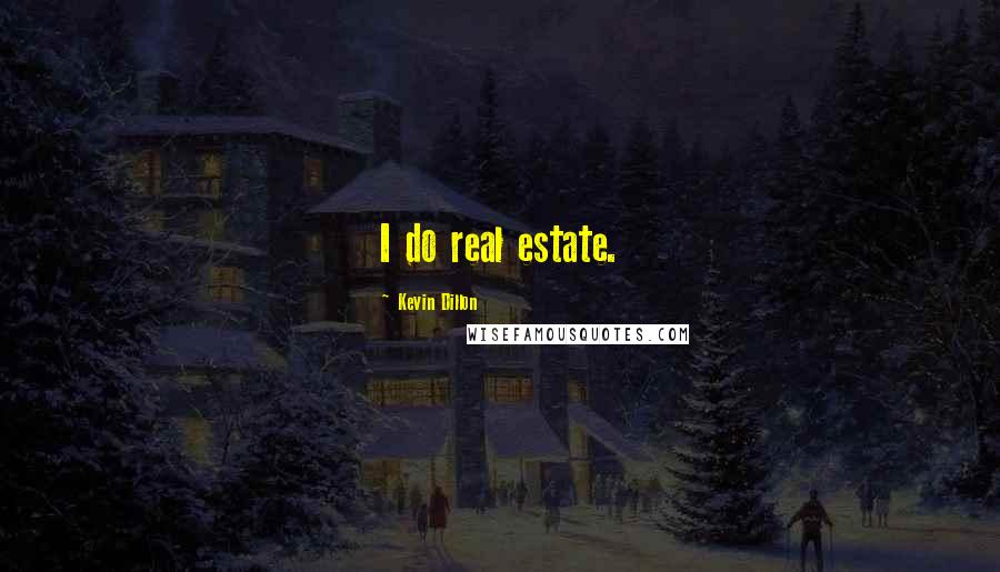Kevin Dillon Quotes: I do real estate.