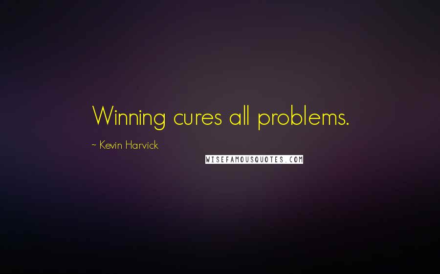 Kevin Harvick Quotes: Winning cures all problems.