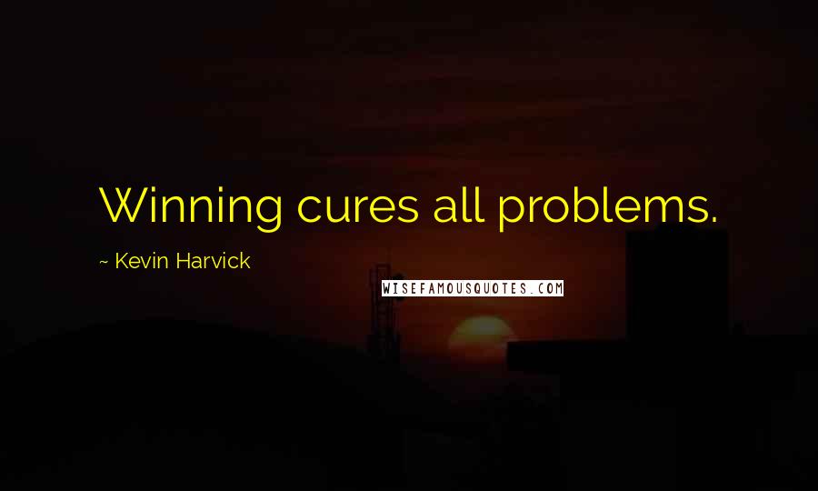 Kevin Harvick Quotes: Winning cures all problems.