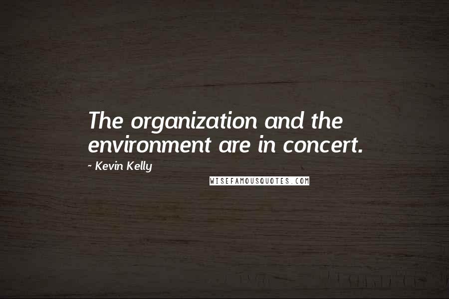 Kevin Kelly Quotes: The organization and the environment are in concert.