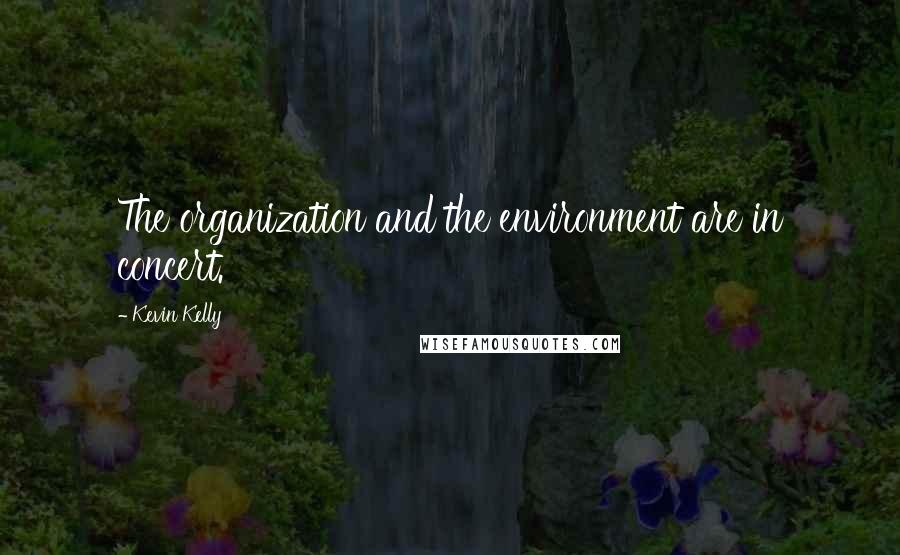 Kevin Kelly Quotes: The organization and the environment are in concert.