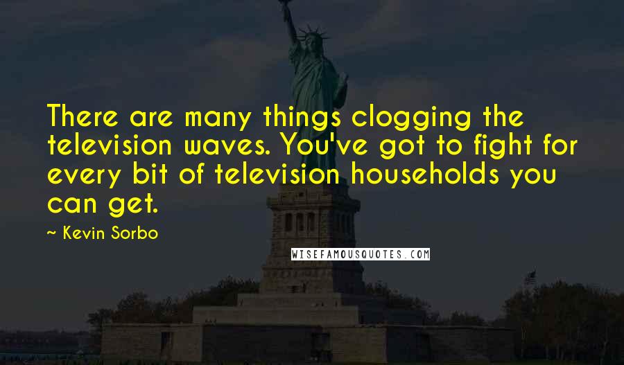 Kevin Sorbo Quotes: There are many things clogging the television waves. You've got to fight for every bit of television households you can get.