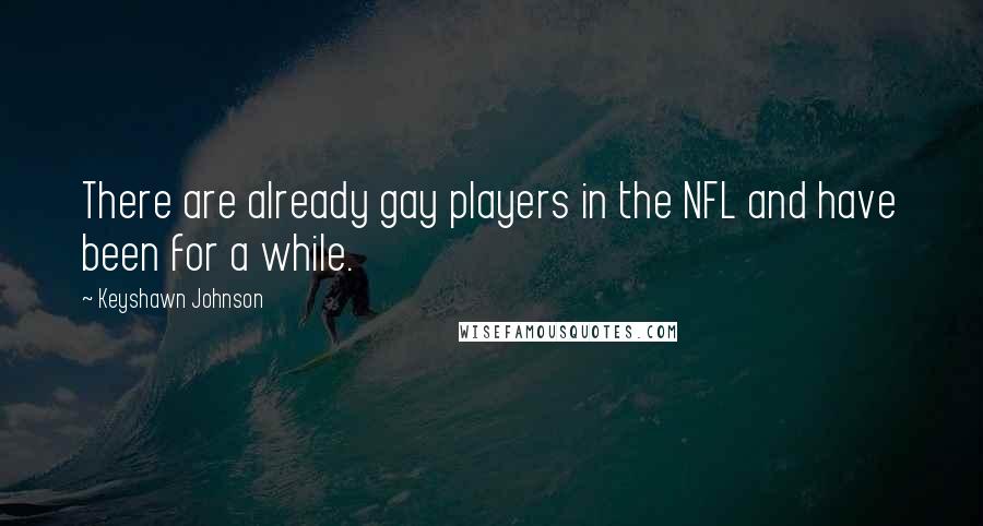 Keyshawn Johnson Quotes: There are already gay players in the NFL and have been for a while.