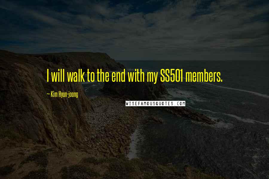 Kim Hyun-joong Quotes: I will walk to the end with my SS501 members.