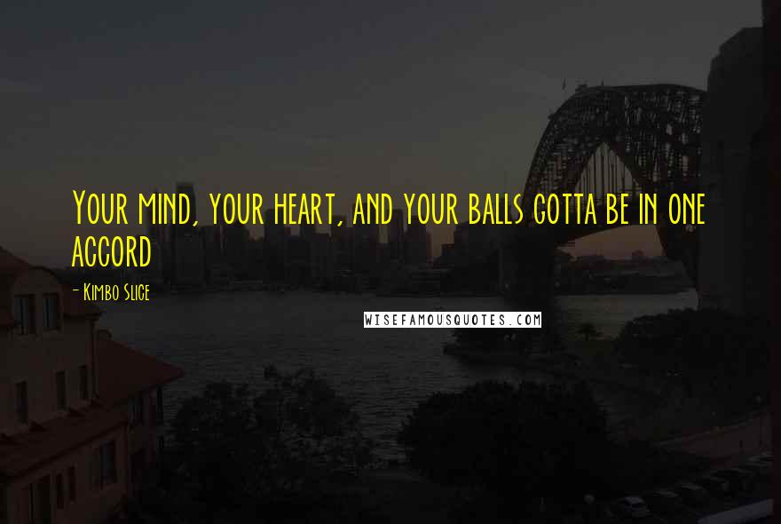 Kimbo Slice Quotes: Your mind, your heart, and your balls gotta be in one accord