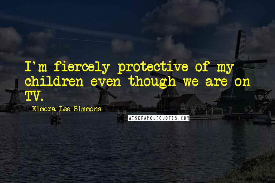 Kimora Lee Simmons Quotes: I'm fiercely protective of my children even though we are on TV.