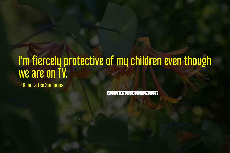 Kimora Lee Simmons Quotes: I'm fiercely protective of my children even though we are on TV.