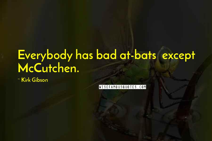 Kirk Gibson Quotes: Everybody has bad at-bats except McCutchen.
