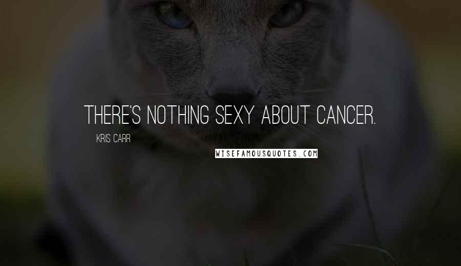 Kris Carr Quotes: There's nothing sexy about cancer.