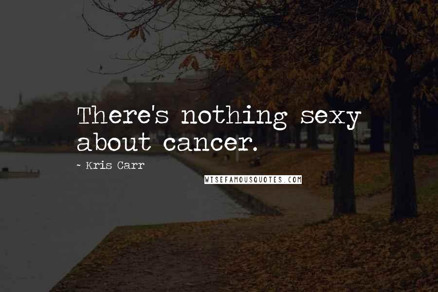 Kris Carr Quotes: There's nothing sexy about cancer.