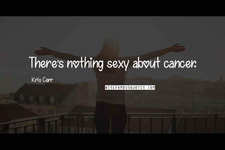 Kris Carr Quotes: There's nothing sexy about cancer.