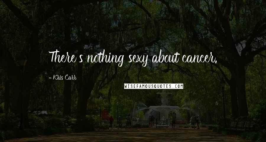 Kris Carr Quotes: There's nothing sexy about cancer.