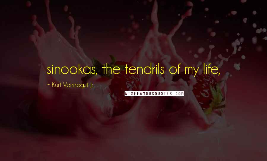 Kurt Vonnegut Jr. Quotes: sinookas, the tendrils of my life,