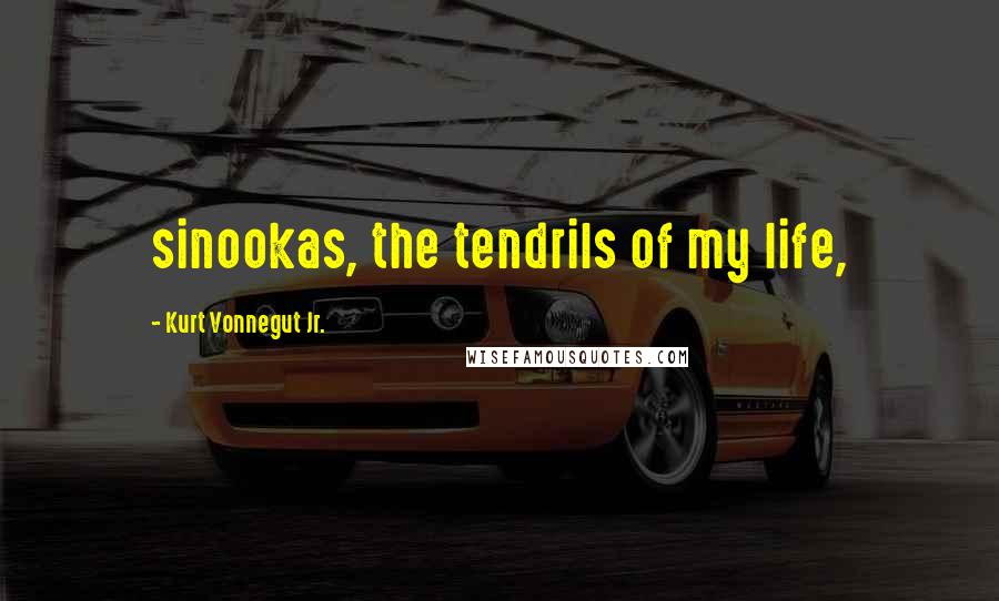 Kurt Vonnegut Jr. Quotes: sinookas, the tendrils of my life,