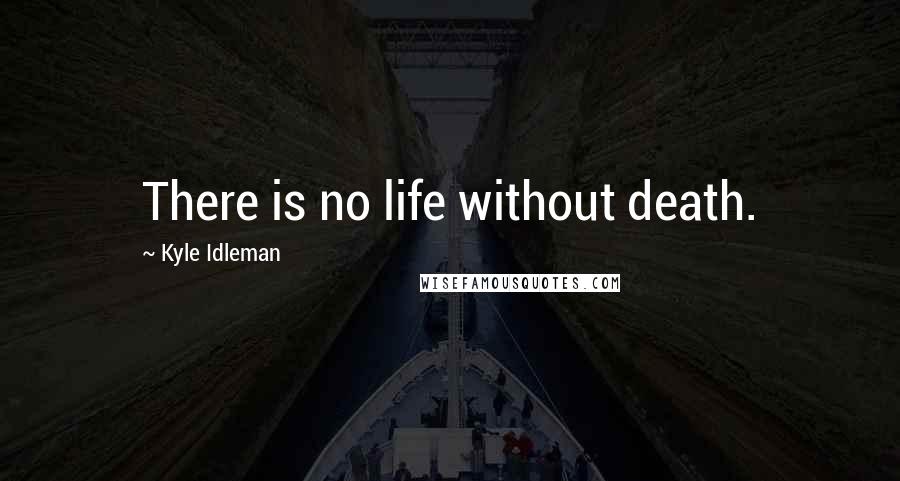 Kyle Idleman Quotes: There is no life without death.