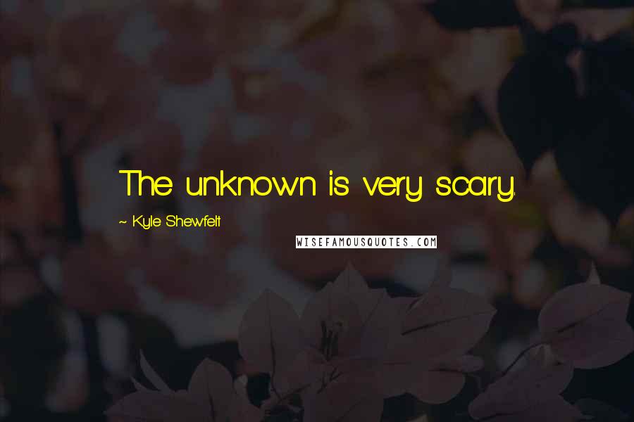 Kyle Shewfelt Quotes: The unknown is very scary.