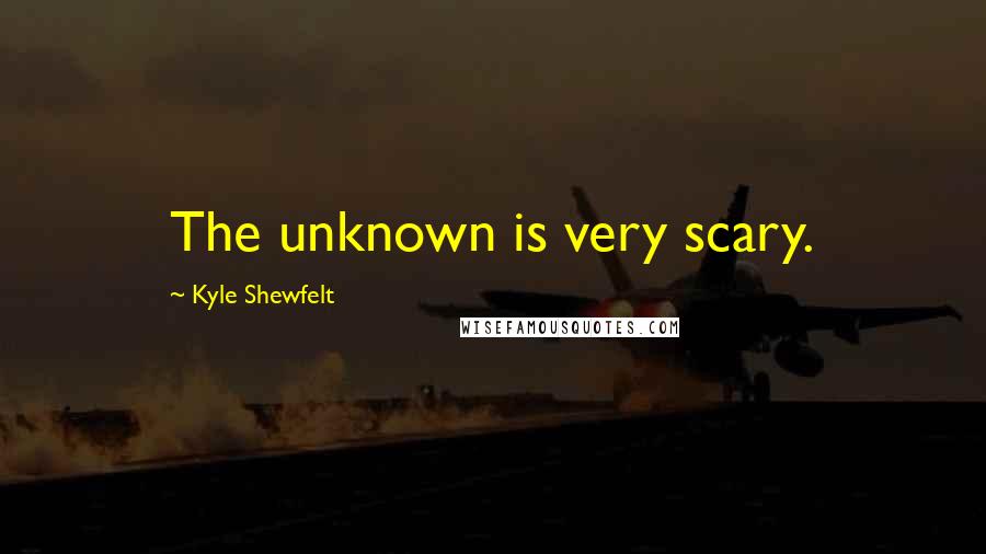 Kyle Shewfelt Quotes: The unknown is very scary.