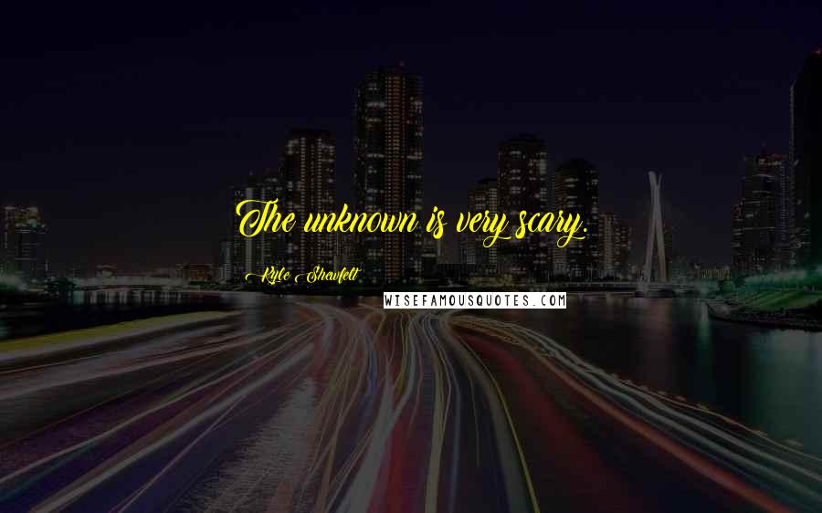 Kyle Shewfelt Quotes: The unknown is very scary.