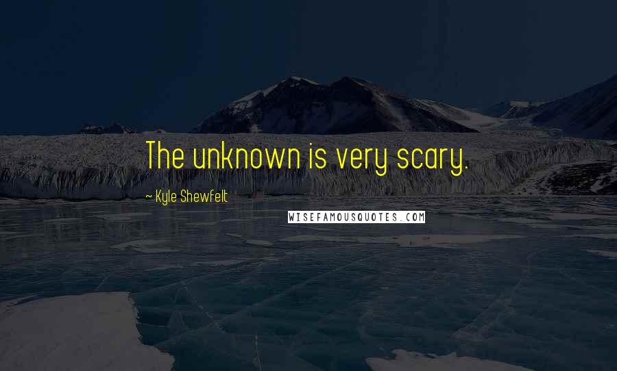 Kyle Shewfelt Quotes: The unknown is very scary.