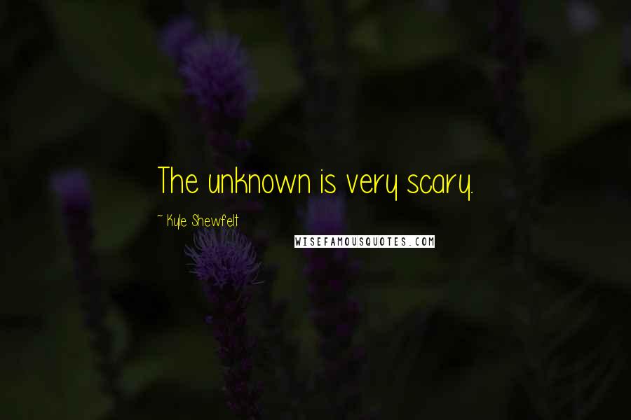 Kyle Shewfelt Quotes: The unknown is very scary.