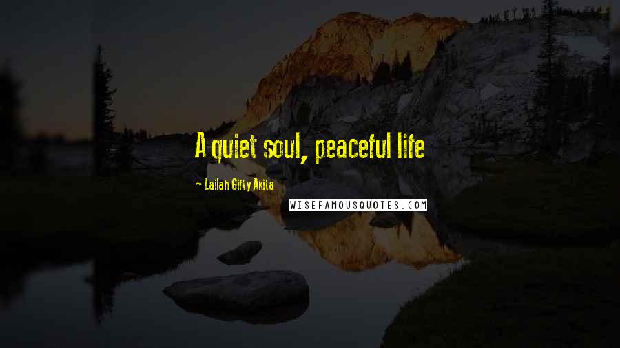 Lailah Gifty Akita Quotes: A quiet soul, peaceful life