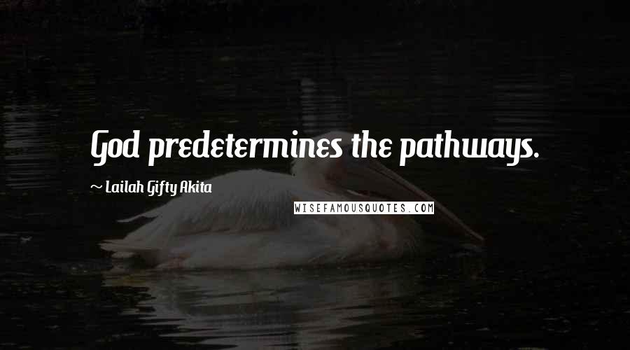 Lailah Gifty Akita Quotes: God predetermines the pathways.