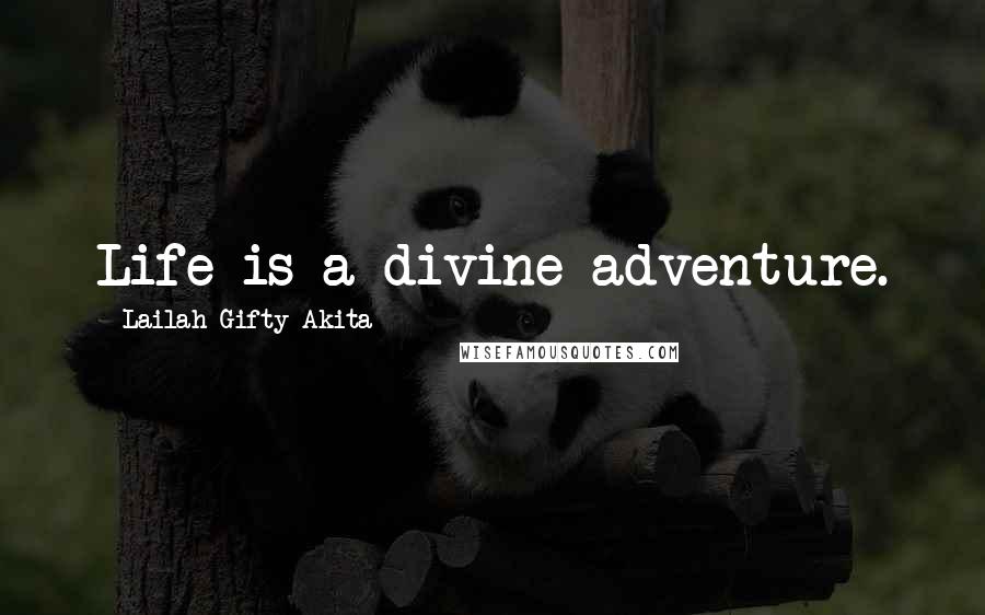 Lailah Gifty Akita Quotes: Life is a divine adventure.