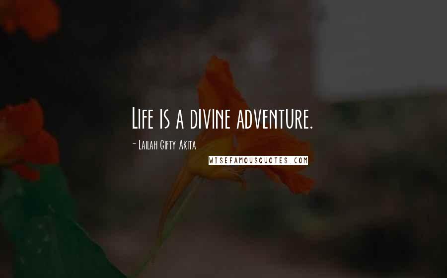 Lailah Gifty Akita Quotes: Life is a divine adventure.