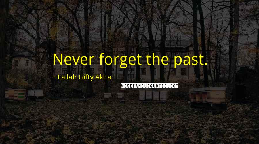 Lailah Gifty Akita Quotes: Never forget the past.