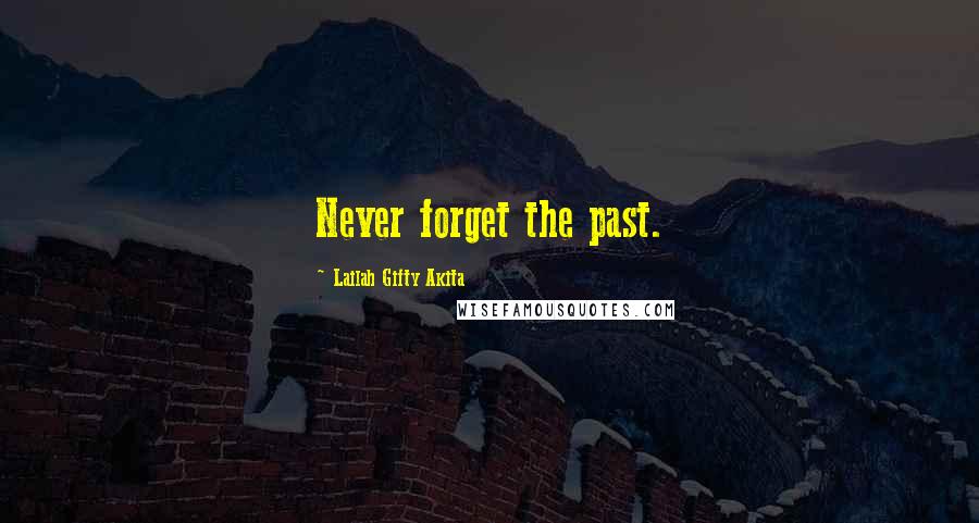 Lailah Gifty Akita Quotes: Never forget the past.