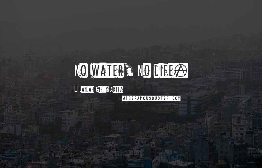 Lailah Gifty Akita Quotes: No water, No life.