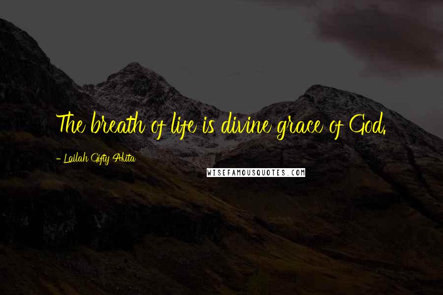 Lailah Gifty Akita Quotes: The breath of life is divine grace of God.