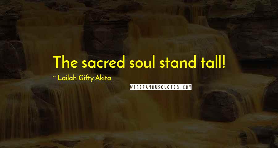 Lailah Gifty Akita Quotes: The sacred soul stand tall!