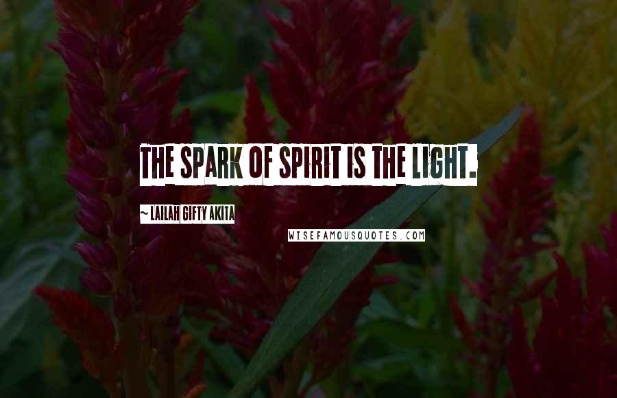 Lailah Gifty Akita Quotes: The spark of spirit is the light.