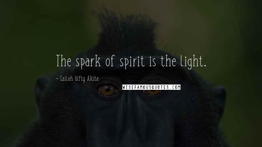 Lailah Gifty Akita Quotes: The spark of spirit is the light.