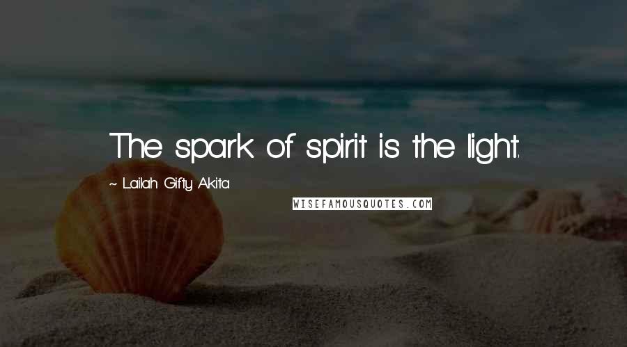 Lailah Gifty Akita Quotes: The spark of spirit is the light.