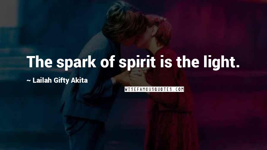 Lailah Gifty Akita Quotes: The spark of spirit is the light.