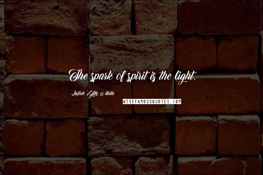 Lailah Gifty Akita Quotes: The spark of spirit is the light.