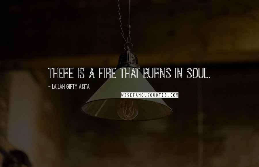 Lailah Gifty Akita Quotes: There is a fire that burns in soul.
