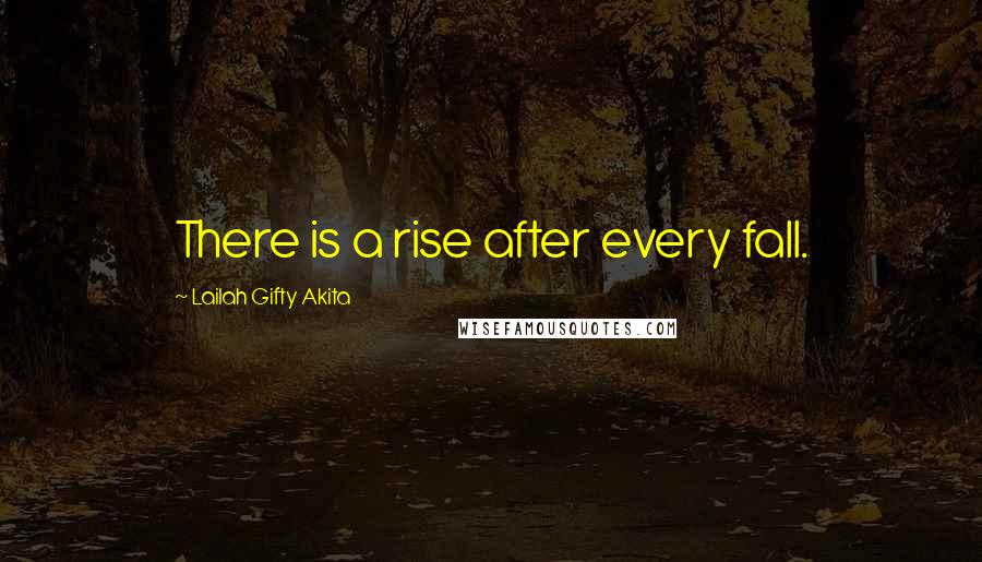 Lailah Gifty Akita Quotes: There is a rise after every fall.