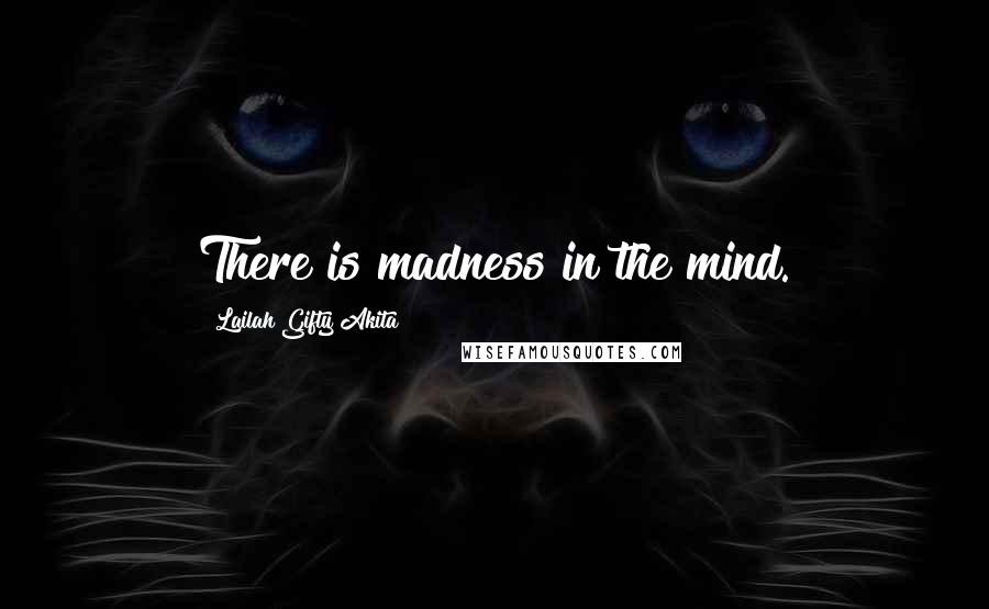 Lailah Gifty Akita Quotes: There is madness in the mind.