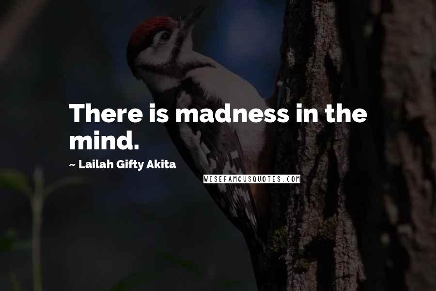 Lailah Gifty Akita Quotes: There is madness in the mind.