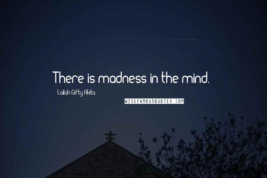 Lailah Gifty Akita Quotes: There is madness in the mind.