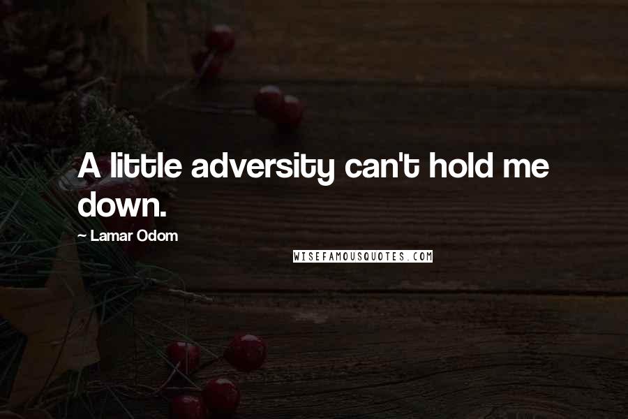 Lamar Odom Quotes: A little adversity can't hold me down.